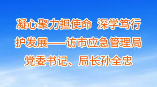 凝心聚力担使命 深学笃行护发展 ——访市应急管理局党委书记、局长孙全忠